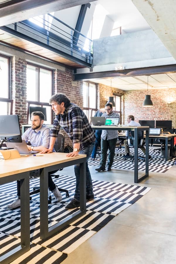 Professional networking at event