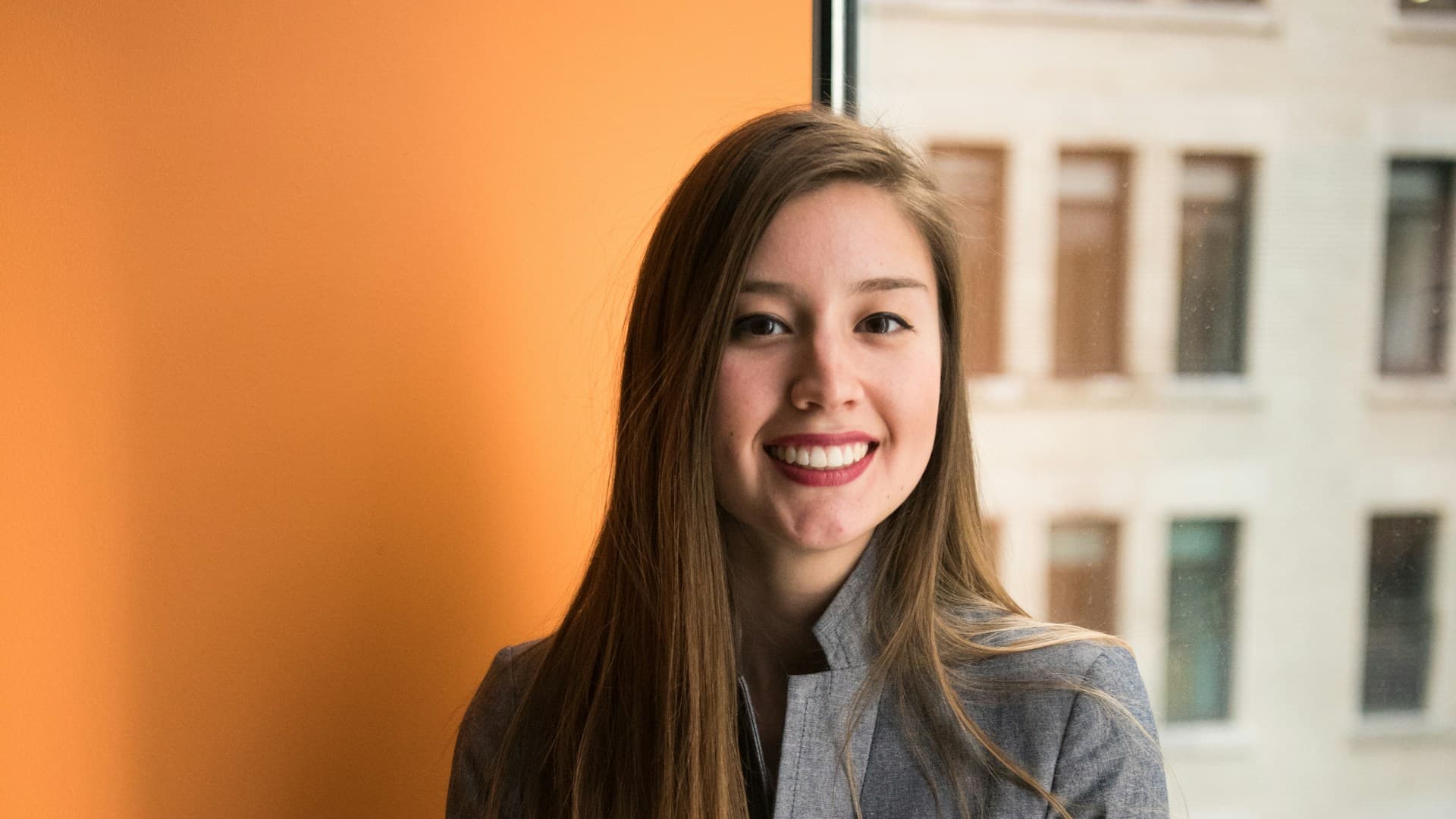 Professional woman at modern desk